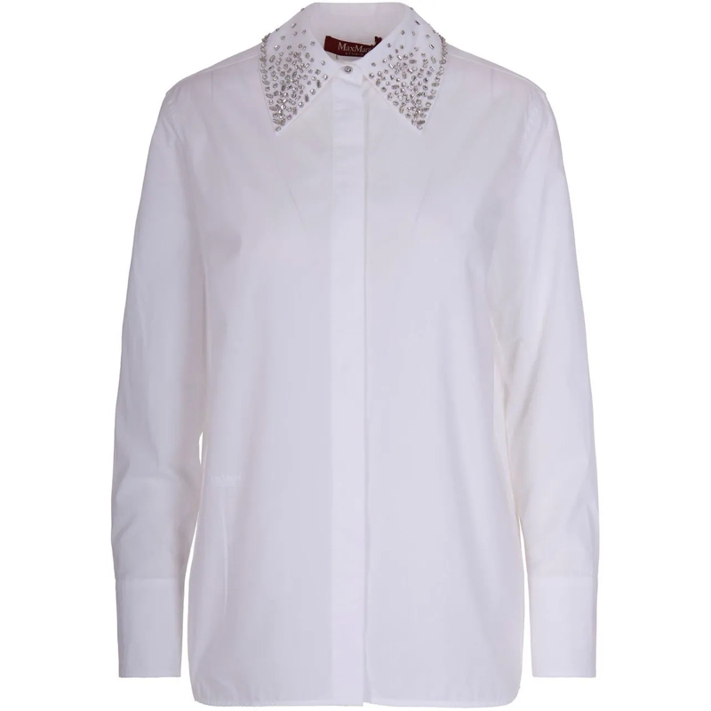 Max Mara Chemisier Shirts White weiß
