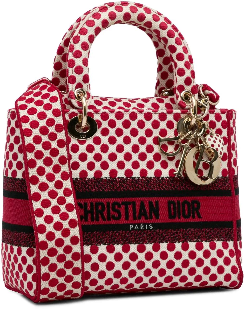 Thumbnail - Christian Dior Hobo Bags - 2020 Medium DiorAmour Dots Lady D Lite - Gr. unisize - in Rot - für Damen