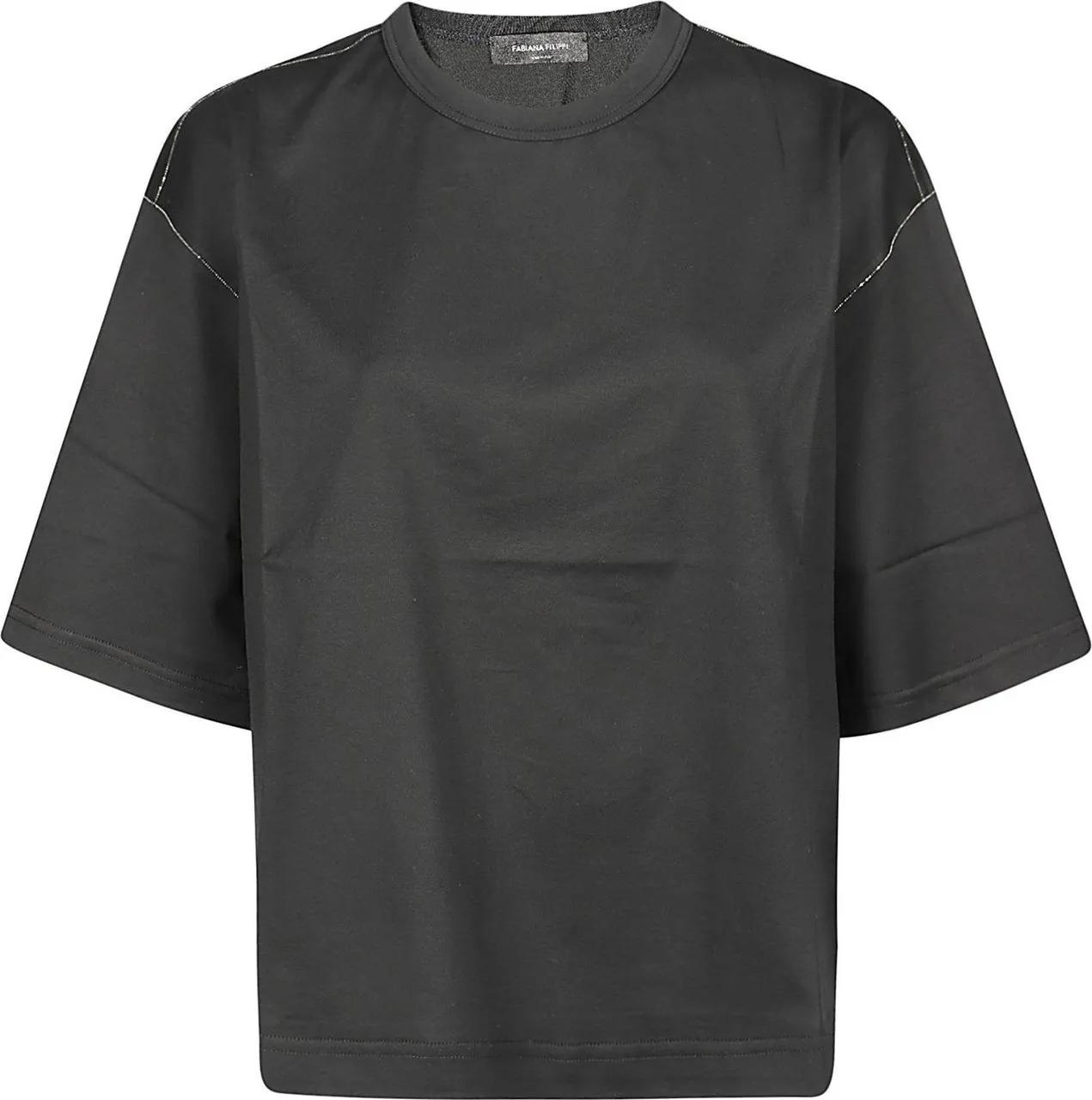 Thumbnail - Fabiana Filippi - T-shirt Black - Größe 42 - schwarz