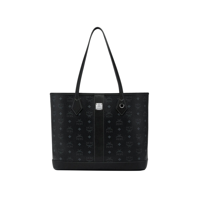MCM Shopper Shoppers & Totes Neuer Liz Shopper in Visetos schwarz