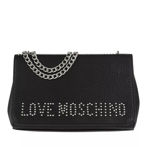 Love Moschino Grain Crossbody Bag Nero/Nickel Cross body-väskor