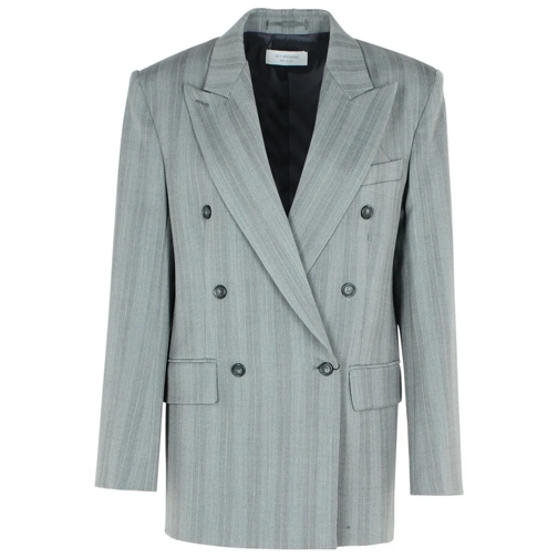 Sportmax Blazer 'Merlot' Grey Virgin Wool Blend Blazer Grey