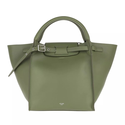 Celine Small Big Bag With Long Strap Leather Light Khaki Rymlig shoppingväska