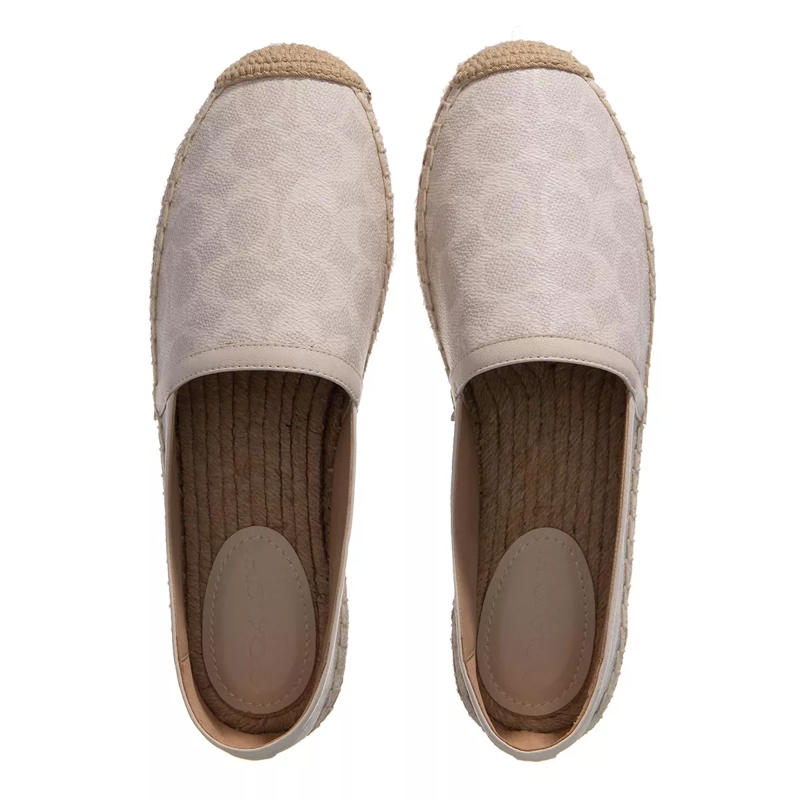 Coach Espadrilles Collins Coated Canvas Espadrille Chalk(Image 4)