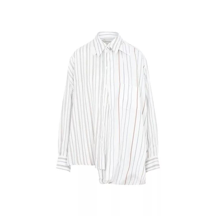 Victoria Beckham - Double Layer Peppermint Viscose Blouse - Größe 8 - white