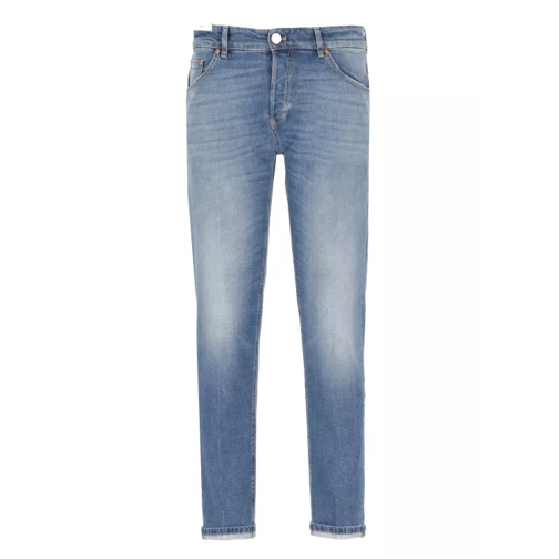 Pt Torino Blue Cotton Jeans Blue 