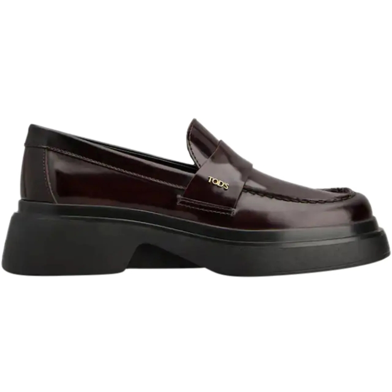 Tod's Sandales Flat Shoes Mosto rot