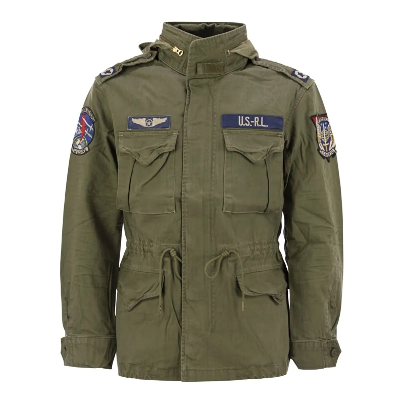 Polo Ralph Lauren  The Iconic Military Jacket With Logo Green