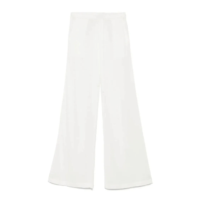 P.A.R.O.S.H.  Wide-Leg Pants With High Waist White