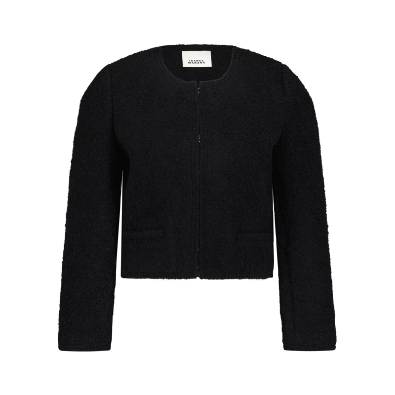 Isabel Marant  Bouclé Jacke Pully aus Woll-Mix 47702219981146 Schwarz