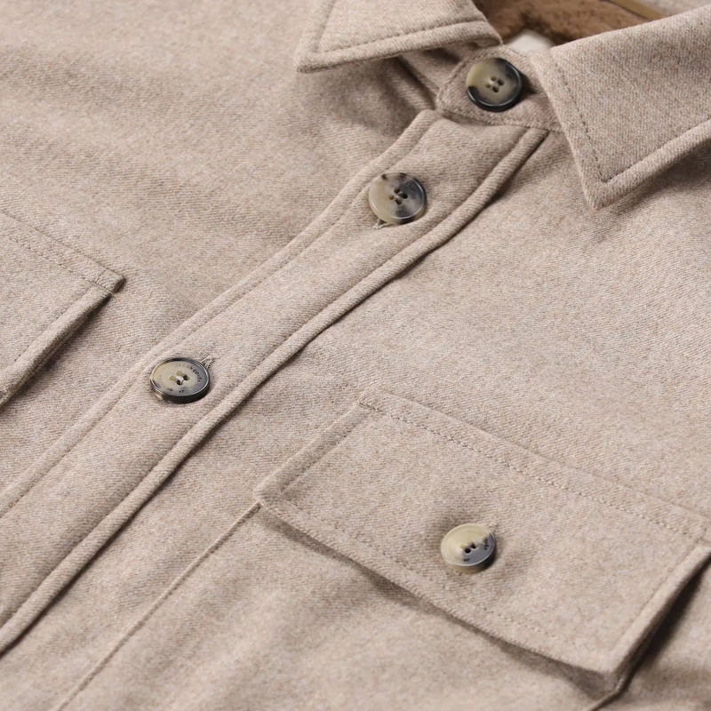 Jacob Cohen Veste de transition Overshirt aus Schurwolle beige(Image 3)
