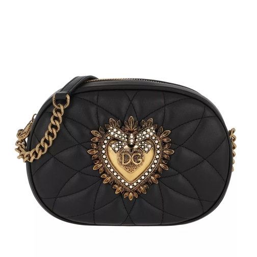 Dolce&Gabbana Devotion Camera Bag Black Crossbody Bag