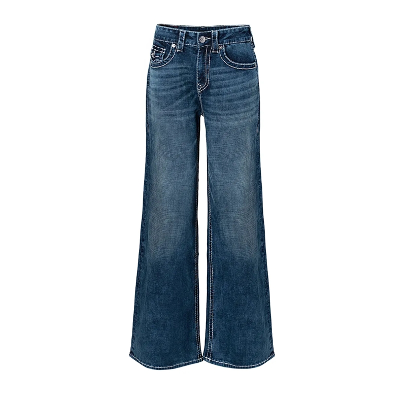 True Religion Jeans - Baggy Jeans- Lockere Passform- Dunkle Waschung blau(Image 2)