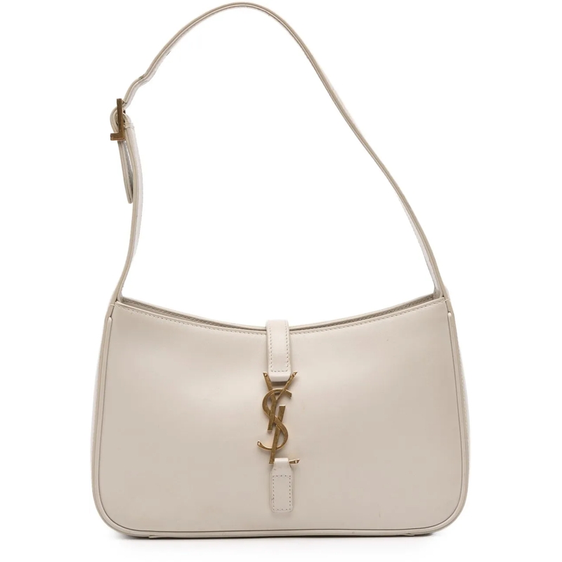 Saint Laurent Schultertasche Leather Le 5 a 7 Shoulder Bag weiß