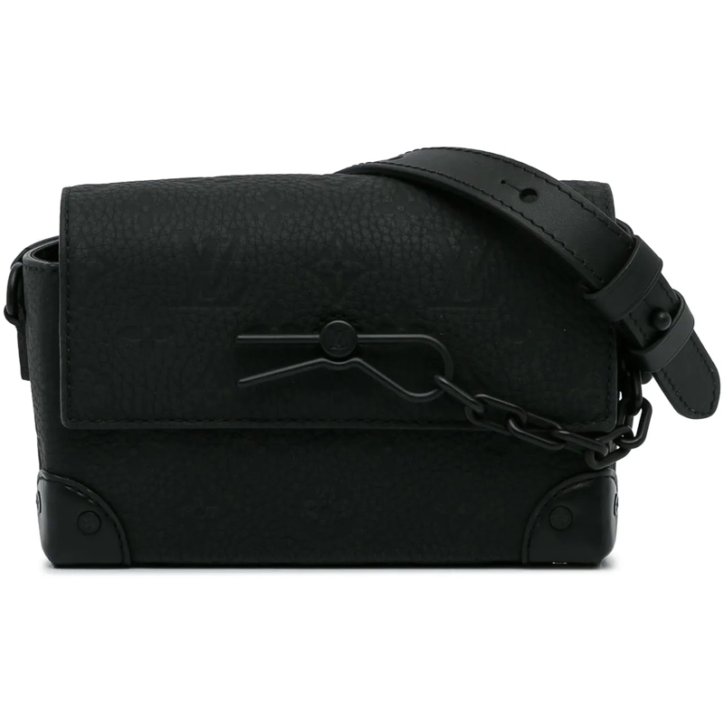 Louis Vuitton Schultertasche Monogram Taurillon Steamer Wearable Wallet schwarz