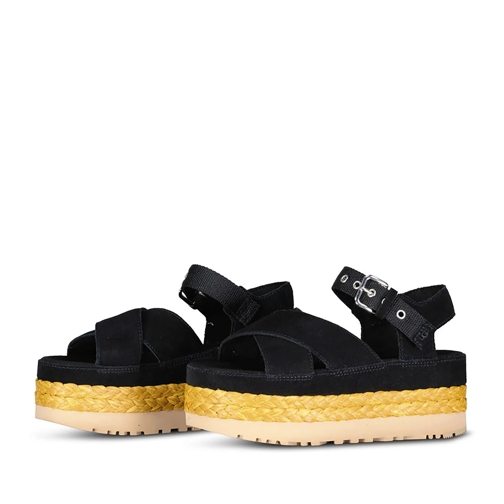 UGG Sandaal Sandalen Aubry mit Nieten & Plateau-Sohle Schwarz