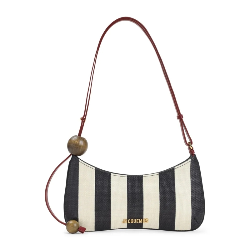 Jacquemus Schultertasche Small Shoulder Bag With Bold Stripes Neutrals