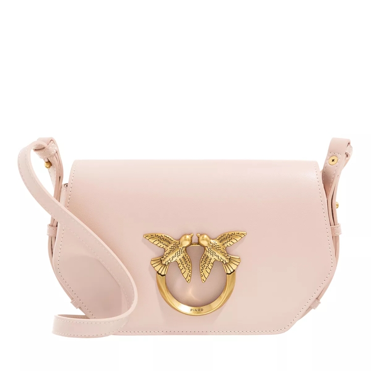 Pinko Love Click Exagon Mini Cipria Crossbody Bag