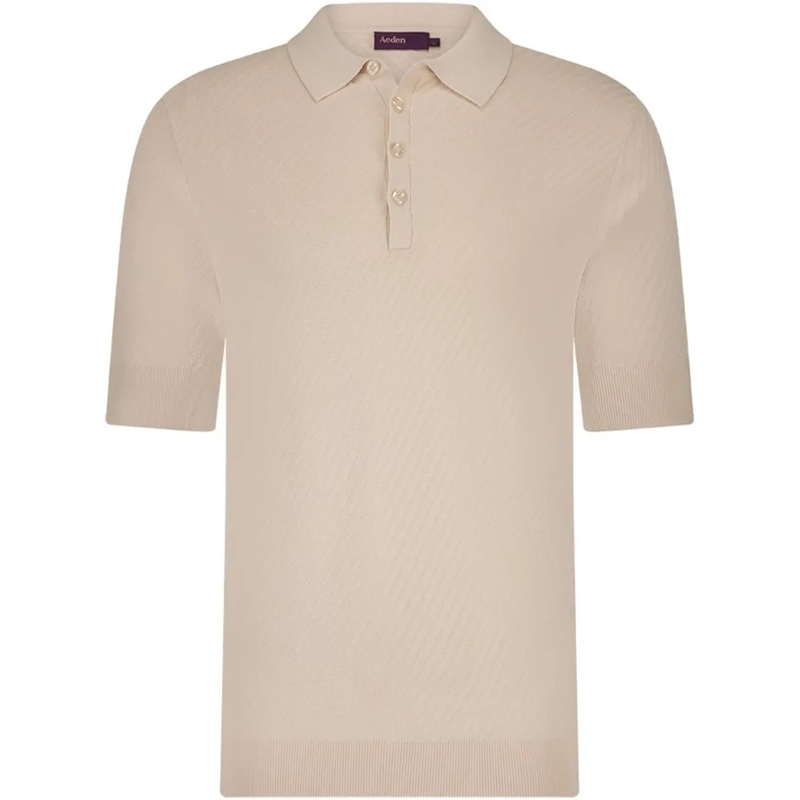 AEDEN Polohemd Eduardo Polo Summer Sand beige