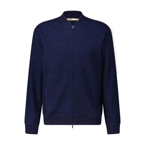 Maurizio Baldassari Übergangsjacke Blouson aus Kaschmir Dunkelblau