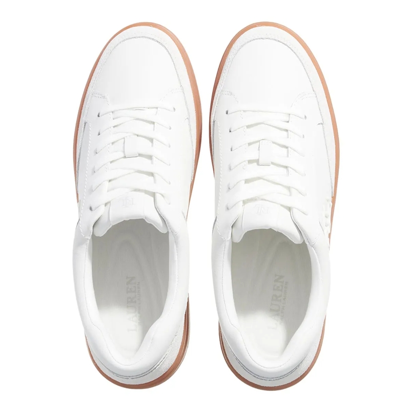 Lauren Ralph Lauren Low-Top-Sneaker Hailey 6-Sneakers-Low Top Lace Snow White/Pale Grey(Image 5)