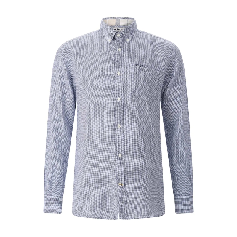 Barbour T-Shirt Hemd Linton aus Leinen beige(Image 4)