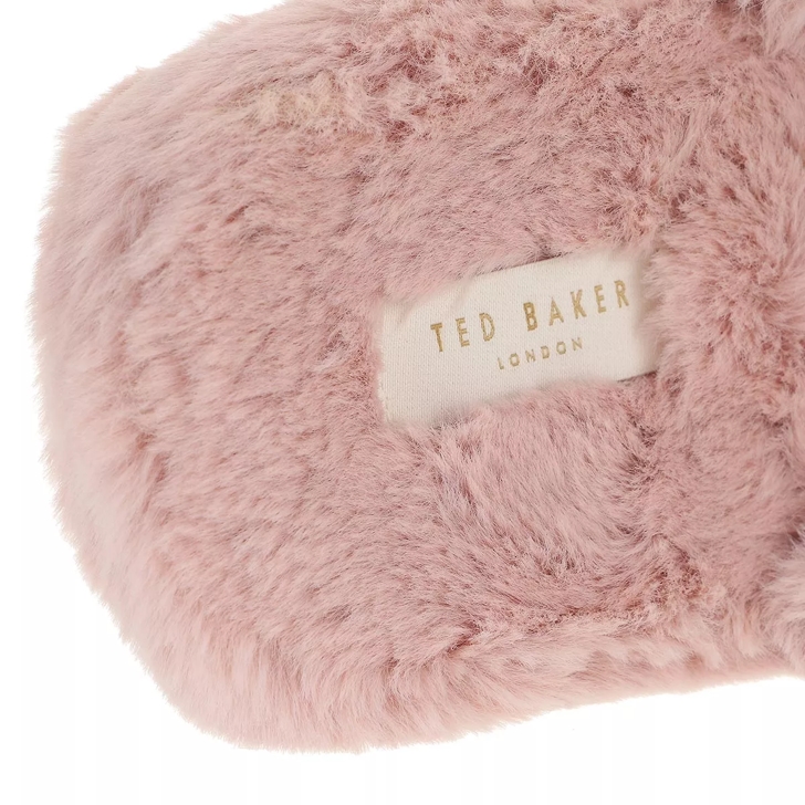 Ted Baker LOPSEY Faux Fur Mule Slipper Dusky Pink House Slipper