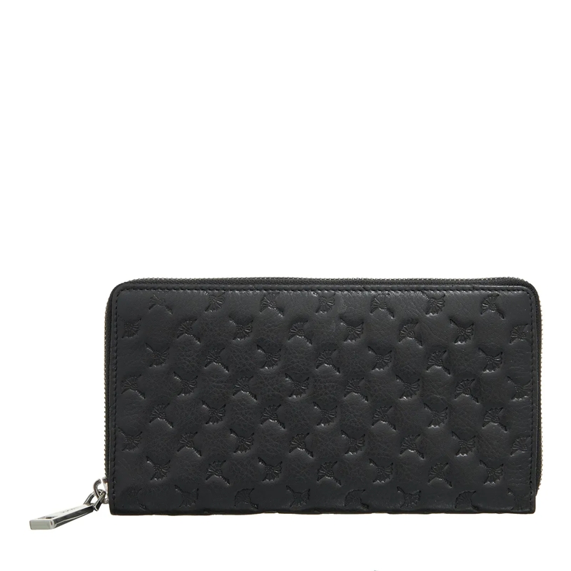 JOOP! Portemonnaie mit Zip-Around-Reißverschluss Leggero Stampa Yura Purse Lh12Z Black