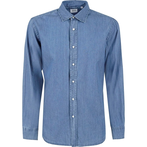 Aspesi Legere Oberteile Shirts Denim Blue blau