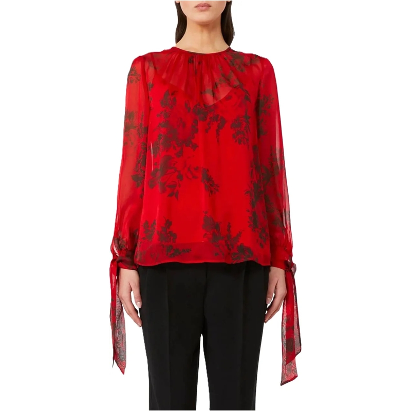 Max Mara Bluse Shirts Red rot