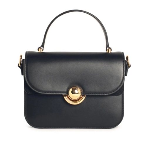 Furla Schultertasche 'Sfera' Mini Black Leather Crossbody Bag Black