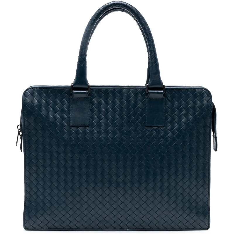 Bottega Veneta Fourre-tout Nappa Intrecciato Business Bag blau