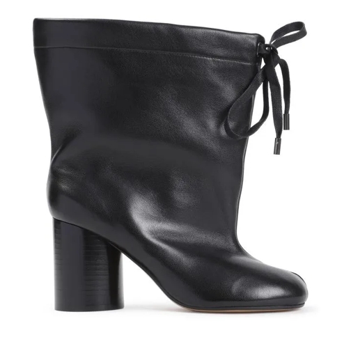 Maison Margiela Black Lamb Leather Ankle Boots Black Botte