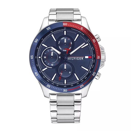 Tommy Hilfiger Multifunctional Watch Bank Silver Multifunction Watch