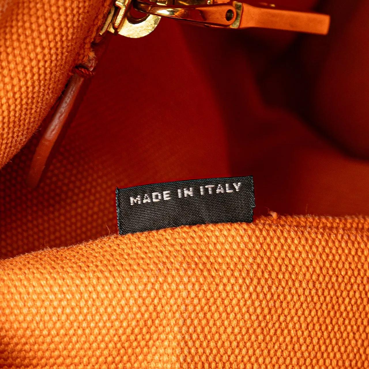 Thumbnail - Prada Hobo Bags - Canvas Canapa Bijoux Satchel - Gr. unisize - in Orange - für Damen