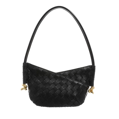 Bottega Veneta Schultertasche Mini Solstice Black