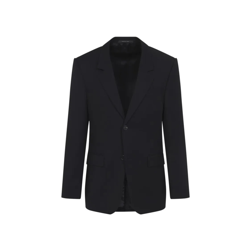 Balenciaga Blazer Tailored Black Wool And Cupro Blazer Black