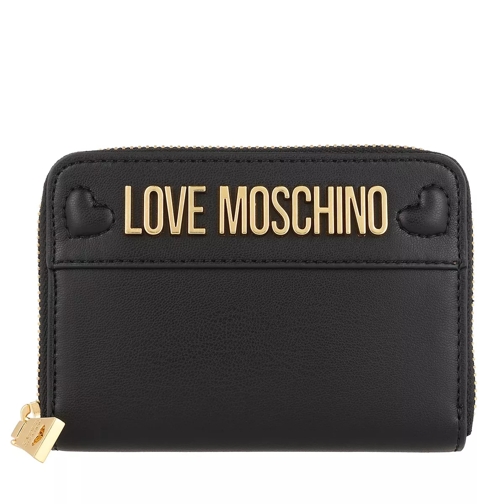 Love Moschino Wallet Nero Portafoglio con cerniera