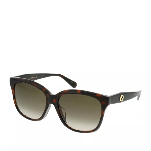 Gucci GG0800SA-003 56 Sunglass WOMAN ACETATE Havana Sonnenbrille