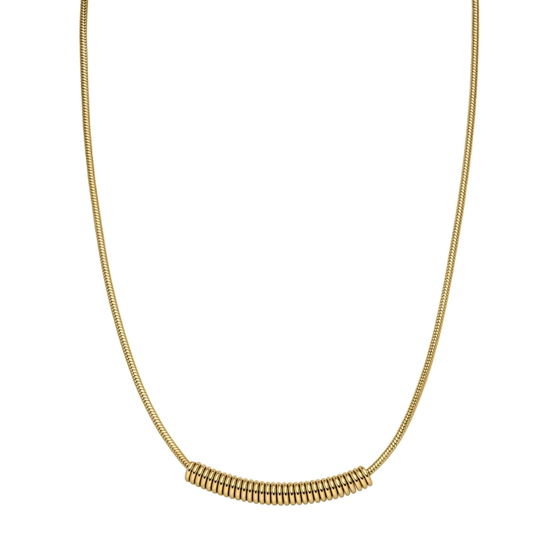 Liebeskind Berlin Mittellange Halskette Edelstahl Twist gold