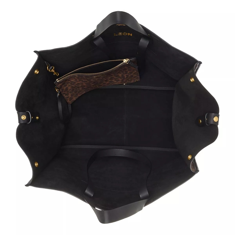Jerome Dreyfuss Shopper Leon L Imprime Leopard Naturel(Image 6)