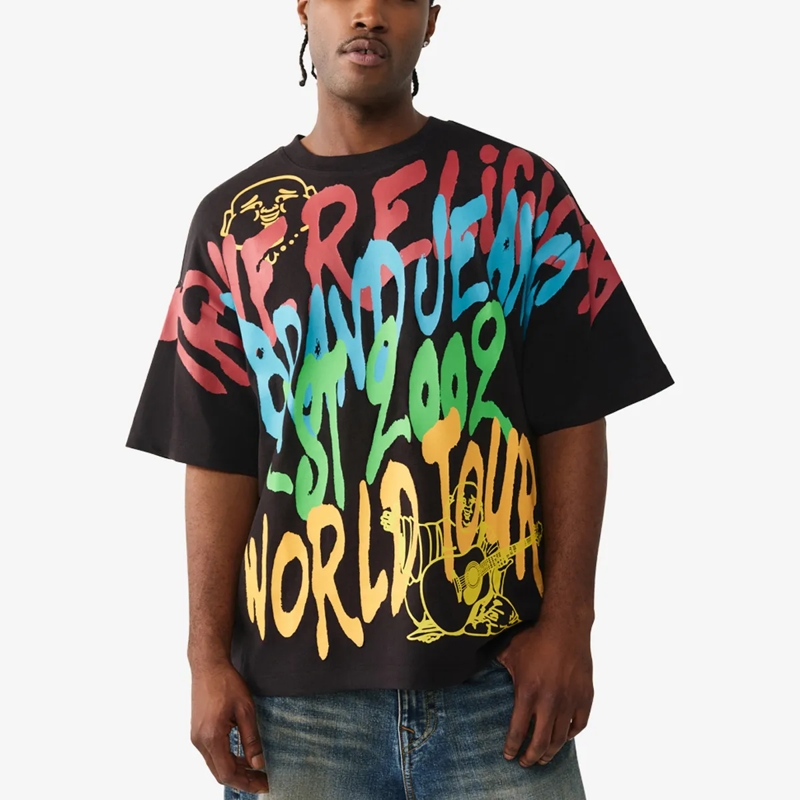 True Religion T-Shirt T-Shirt GRAFFITTI schwarz(Image 7)