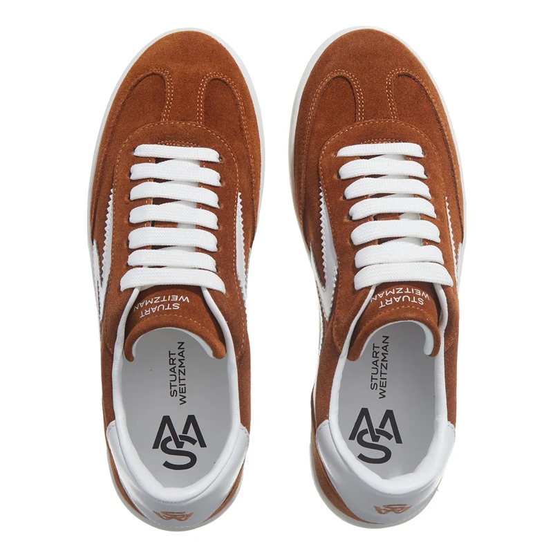 Stuart Weitzman Low-Top-Sneaker Sw Runaround Sneaker Hazel/White(Image 5)