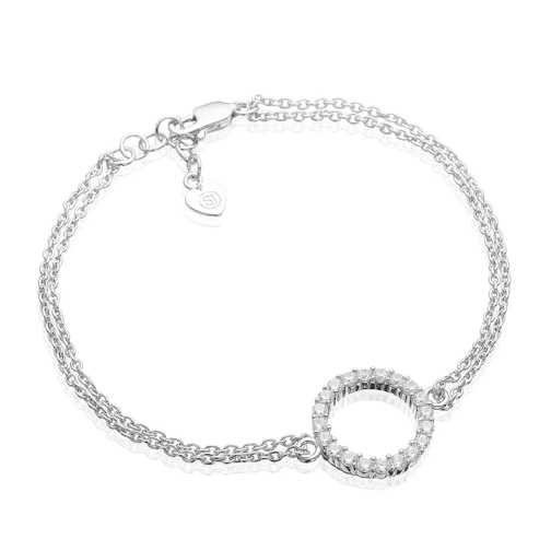 Sif Jakobs Jewellery Biella Grande Bracelet White Zirconia 925 Sterling Silver Armband
