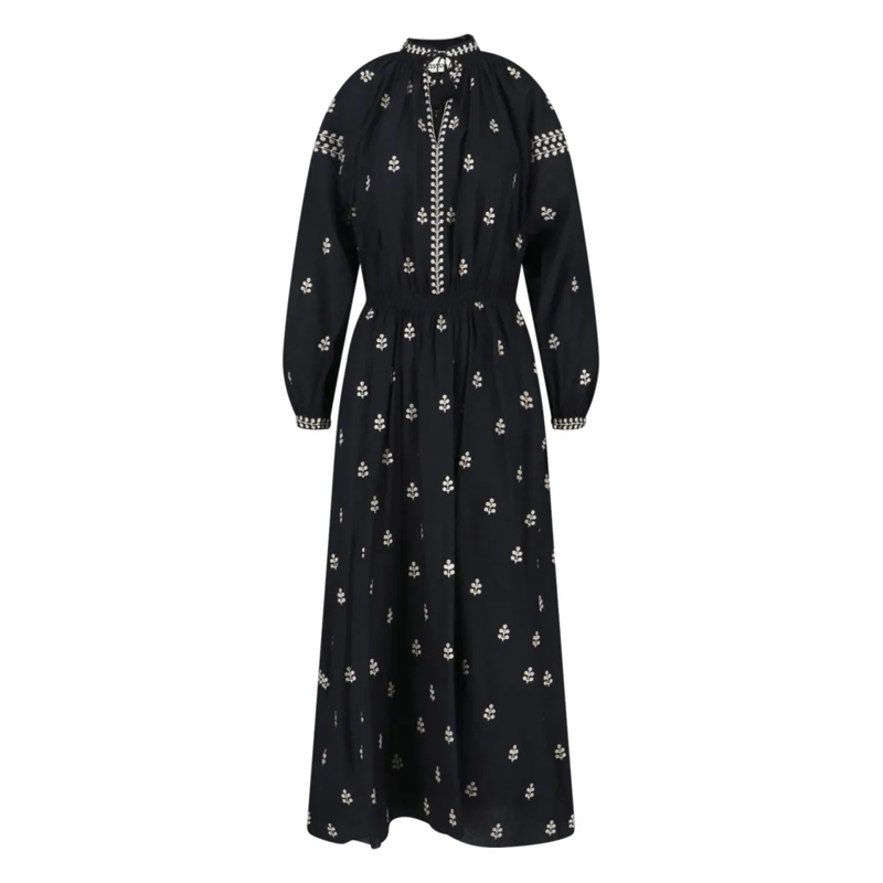 Isabel Marant  Black Dress With Flattering Silhouette Black