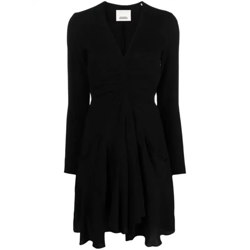 Isabel Marant Mini V Dress V Drape Black Black 