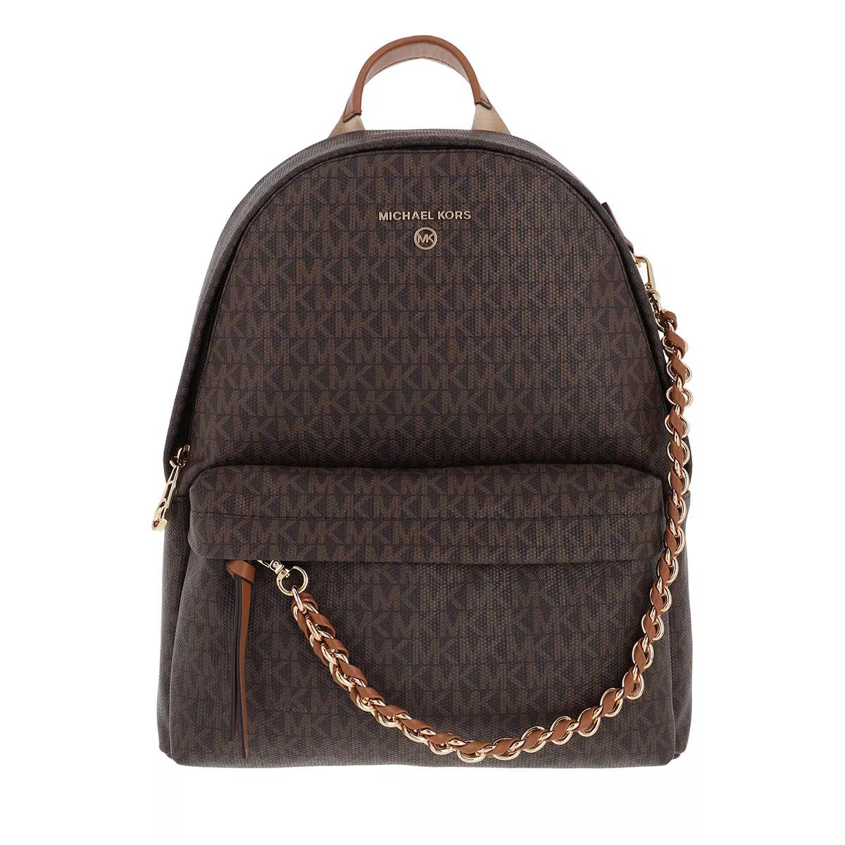 Michael Kors Md Backpack Brown Acorn Backpack