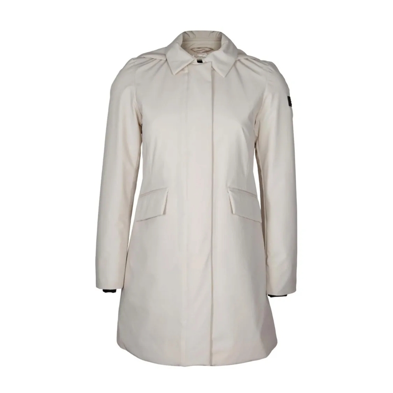 Peuterey Parka White Telia Ta 02 Stretch Nylon Parka White