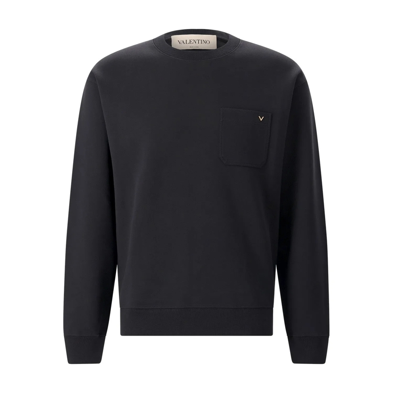 Valentino Garavani  Sweatshirt aus Baumwoll-Mix schwarz