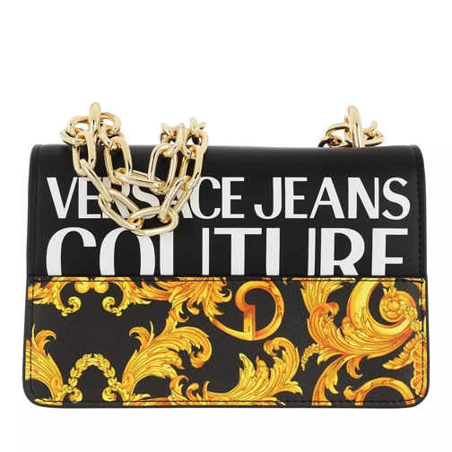 Versace Jeans Couture Crossbody Bag Leather Black Gold Cross body-väskor